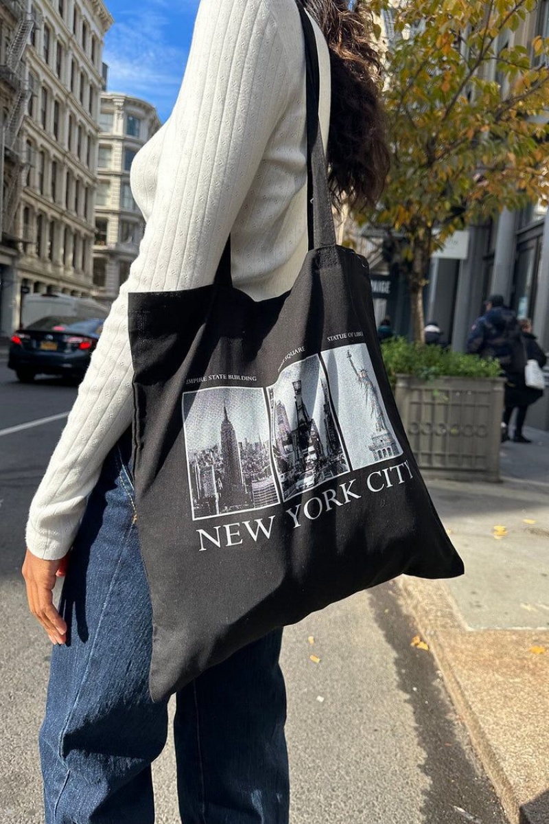 Sacs Fourre Tout Brandy Melville NYC Landmark Noir | PAU-54951582